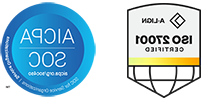 ISO27001 aand SOC2 logos for 柏居科技